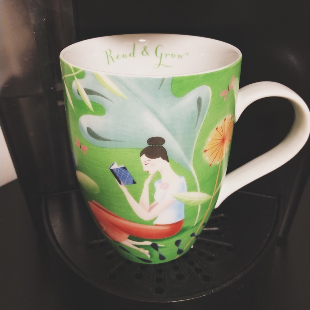 Sarah Wilkins “Read & Grow” Porcelain Mug